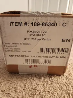 Pokemon Scarlet & Violet Twilight Masquerade Booster 6-Box Case SEALED SV06 - Image 1