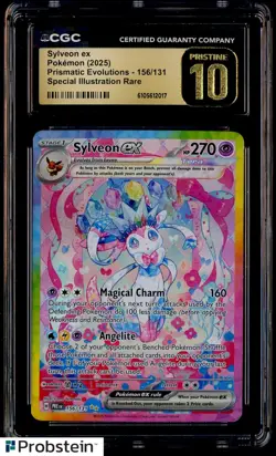 2025 Pokemon Pre En Special Illustration Rare #156 Sylveon Ex CGC 10 PRISTINE - Image 1