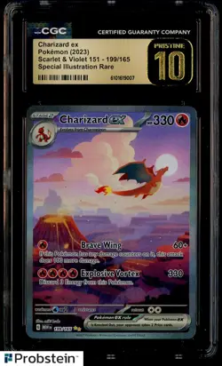 2023 Pokemon Mew En Special Illustration Rare #199 Charizard ex CGC 10 PRISTINE - Image 1