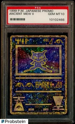 1999 Pokemon Japanese Movie Promo Ancient Mew II PSA 10 GEM MINT - Image 1