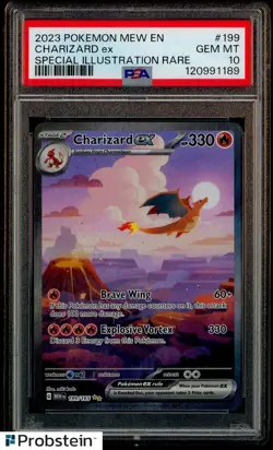 2023 Pokemon MEW EN Special Illustration Rare #199 Charizard ex PSA 10 GEM MINT - Image 1