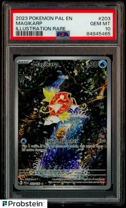 2023 Pokemon PAL EN Illustration Rare #203 Magikarp PSA 10 GEM MINT - Image 1