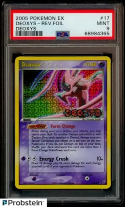 2005 Pokemon EX Deoxys #17 Deoxys Reverse Foil PSA 9 MINT - Image 1