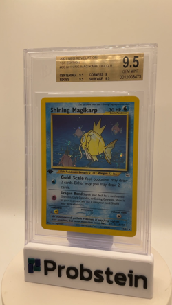2001 Pokemon Neo Revelation 1st Edition #66 Shining Magikarp Holo BGS 9.5 - Image 2
