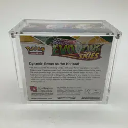 Pokemon TCG Sword & Shield Evolving Skies Booster Box SEALED w/Acrylic - Image 3