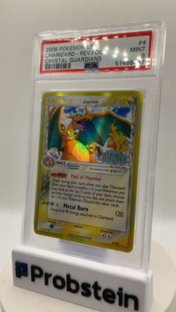 2006 Pokemon Ex Crystal Guardians #4 Charizard Reverse Foil PSA 9 MINT - Image 2