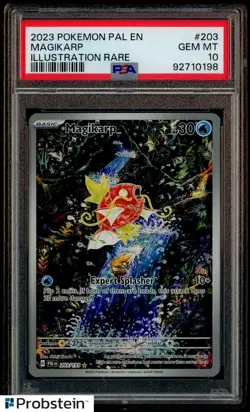 2023 Pokemon Pal En Illustration Rare #203 Magikarp PSA 10 GEM MINT - Image 1
