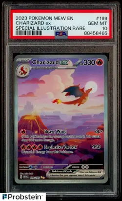 2023 Pokemon MEW EN Special Illustration Rare #199 Charizard ex PSA 10 GEM MINT - Image 1