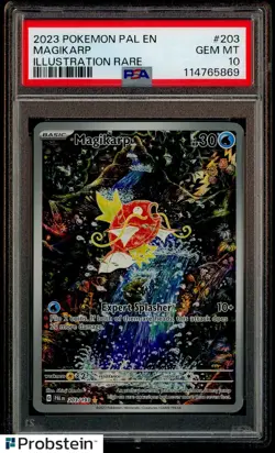 2023 Pokemon PAL EN Illustration Rare #203 Magikarp PSA 10 GEM MINT - Image 1