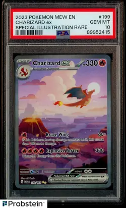 2023 Pokemon MEW EN Special Illustration Rare #199 Charizard ex PSA 10 GEM MINT - Image 1