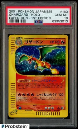 2001 Pokemon Japanese Charizard Expedition 1st Edition Holo #103 PSA 10 Gem Mint - Image 1