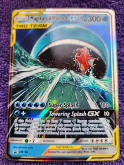 Magikarp & Wailord GX SM166 Black Star Promo Holo Rare Pokemon *NICE* - Image 1
