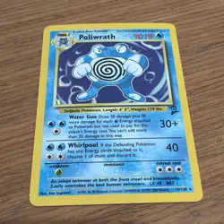 Poliwrath Holo 15/130 Base Set 2 Unlimited Holo Rare Pokemon TCG WOTC LP/NM - Image 1