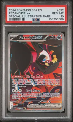 Fezandipiti Ex Pokemon Sfa En-Shrouded Fable 092 NM PSA 10 - Image 1