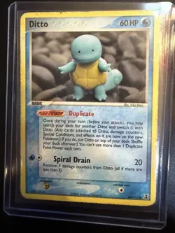 Pokemon TCG Squirtle Ditto Delta Species Card 64/113 Common 2005. - Image 1