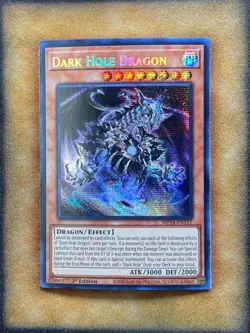 Yugioh Dark Hole Dragon MP24-EN117 Secret Rare 1st Ed NM - Image 1