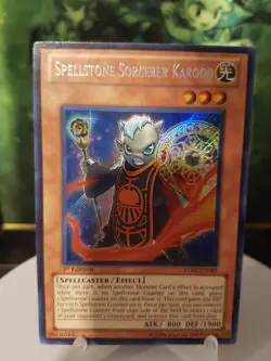 Spellstone Sorcerer Karood SECRET RARE 1st Ed VLP STBL-EN083 - Image 1