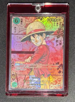Monkey D. Luffy Red Manga OP13-118 Japanese Carrying on His Will One Piece TCG - Image 1