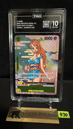 TAG GEM MINT 10 O-Nami OP06-101 R 2nd COMPLETE GUIDE Promo ONE PIECE jp - Image 1