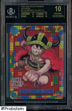 2025 One Piece Promos JPN P110 Monkey D. Luffy Premium Card BGS 10 BLACK LABEL - Image 1
