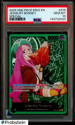 2025 One Piece EB02 Anime 25th EN Special #019 Jewelry Bonney PSA 10 GEM MINT - Image 1