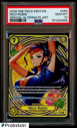 PSA 10 Nico Robin EB03-055 SP SR English ONE PIECE Card Heroines edition 2025 - Image 1