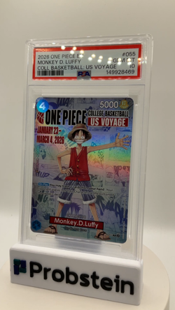 2026 One Piece EN College Basketball US Voyage #055 Monkey D Luffy PSA 10 - Image 2