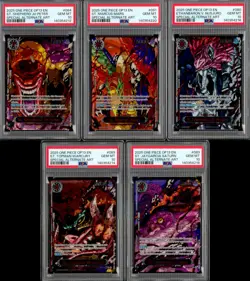 Lot of (5) PSA 10 Sequential One Piece OP13 EN Special Alternate Art Demon Pack - Image 1