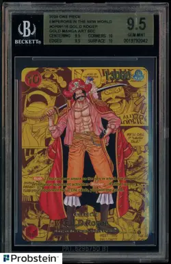 2024 One Piece Emperors in New World OP09118 Gol D. Roger Gold Manga BGS 9.5 - Image 1