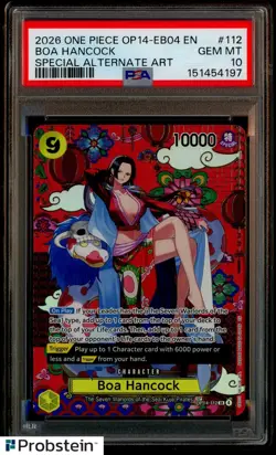 PSA 10 Boa Hancock SP GEM MINT ONE PIECE OP14-EB04-THE AZURE SEA'S SEVEN #112 - Image 1