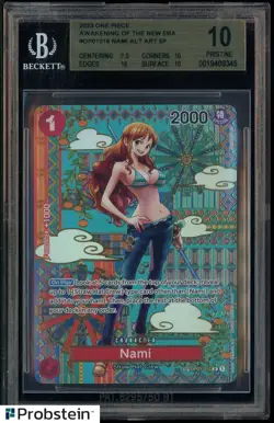 2023 One Piece Awakening New Era Nami Special Alternate Art #OP01-016 BGS 10 - Image 1