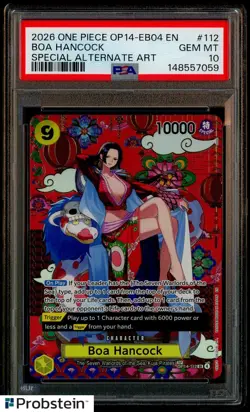 2026 One Piece OP14-EB04 EN Special Alternate Art #112 Boa Hancock PSA 10 - Image 1