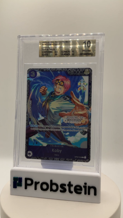 2022-24 One Piece Promos OP02098 Koby P Treausre Cup 2024 Top 64 BGS 10 PRISTINE - Image 2
