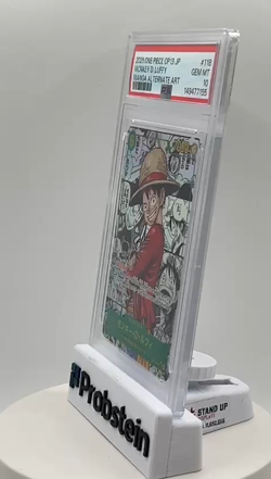 2025 One Piece OP-13 Japanese Manga #118 Monkey D. Luffy PSA 10 GEM MINT - Image 2