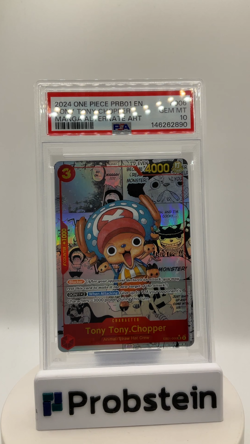 2024 One Piece PRB01 EN Manga Alternate Art #006 Tony Tony Chopper PSA 10 - Image 2