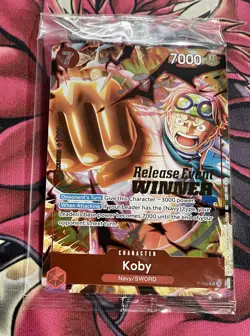 One Piece Card Game TCG Koby P-092 Pre-Release Event Winner Promo English OP-12 - Image 1