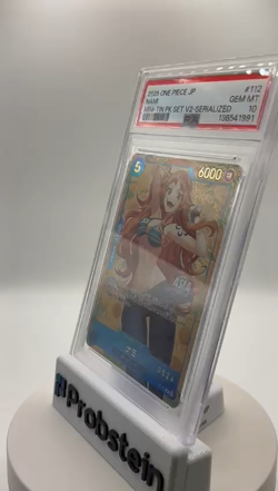 2025 One Piece JPN Mini Tin V2 Serilized #0524 #112 Nami PSA 10 GEM MINT - Image 2