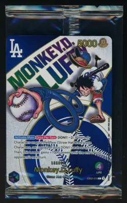 One Piece Promotion Monkey.D.Luffy Dodgers X One Piece Night EB02-010 Sealed - Image 1
