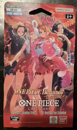 Bandai One Piece Card Game Heroines EB-03 Extra Booster Pack English 12 Cards - Image 1