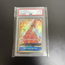 PSA 10 Gum-Gum Red Roc PRB01 Alternate Art OP04-056 One Piece (Gem Mint 10) - Image 1
