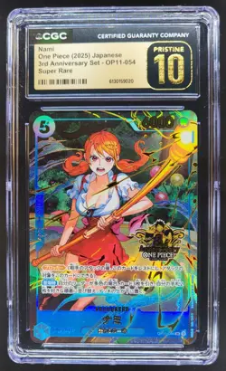 2025 ONE PIECE JP NAMI SUPER RARE 3RD ANNIV OP11-054 CGC 10 PRISTINE A PT - Image 1