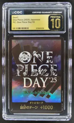 2025 ONE PIECE JP DON!! ONE PIECE DAY '25 CGC 10 PRISTINE A PT - Image 1