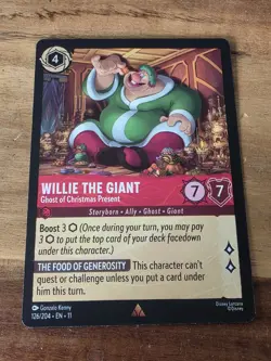 Disney Lorcana Winterspell Willie the Giant - Ghost of Christmas Present 126/204 - Image 1