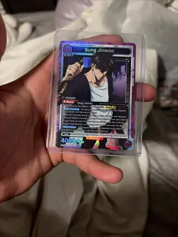 Union Arena UE17BT: SOLO LEVELING Sung Jinwoo UE17BT/SLG-1-021 Super Rare SR - Image 1