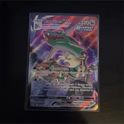 Pokemon Rayquaza VMAX Ultra Rare TG30 Silver Tempest Holo Card - Image 1