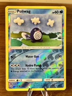 Poliwag~ Reverse Holo ~ Cute Asako Ito Crochet 30/149 Pokemon Card - Image 1