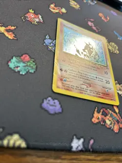 Houndour 5/75 MP/PL -Vintage Holo Rare Pokemon Card- Neo Discovery *SWIRL* (8q) - Image 5