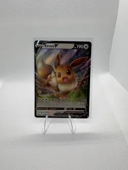 Pokemon Eevee V SWSH065 Promo Holo SWSH Sword & Shield Basic 190 HP Card - Image 1