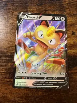 Meowth V SWSH004 SWSH: Sword & Shield Promo Cards Holo - Image 1