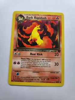 Dark Rapidash 44/82 - 1st Edition Team Rocket Vintage Pokemon Card - NM - Image 1
